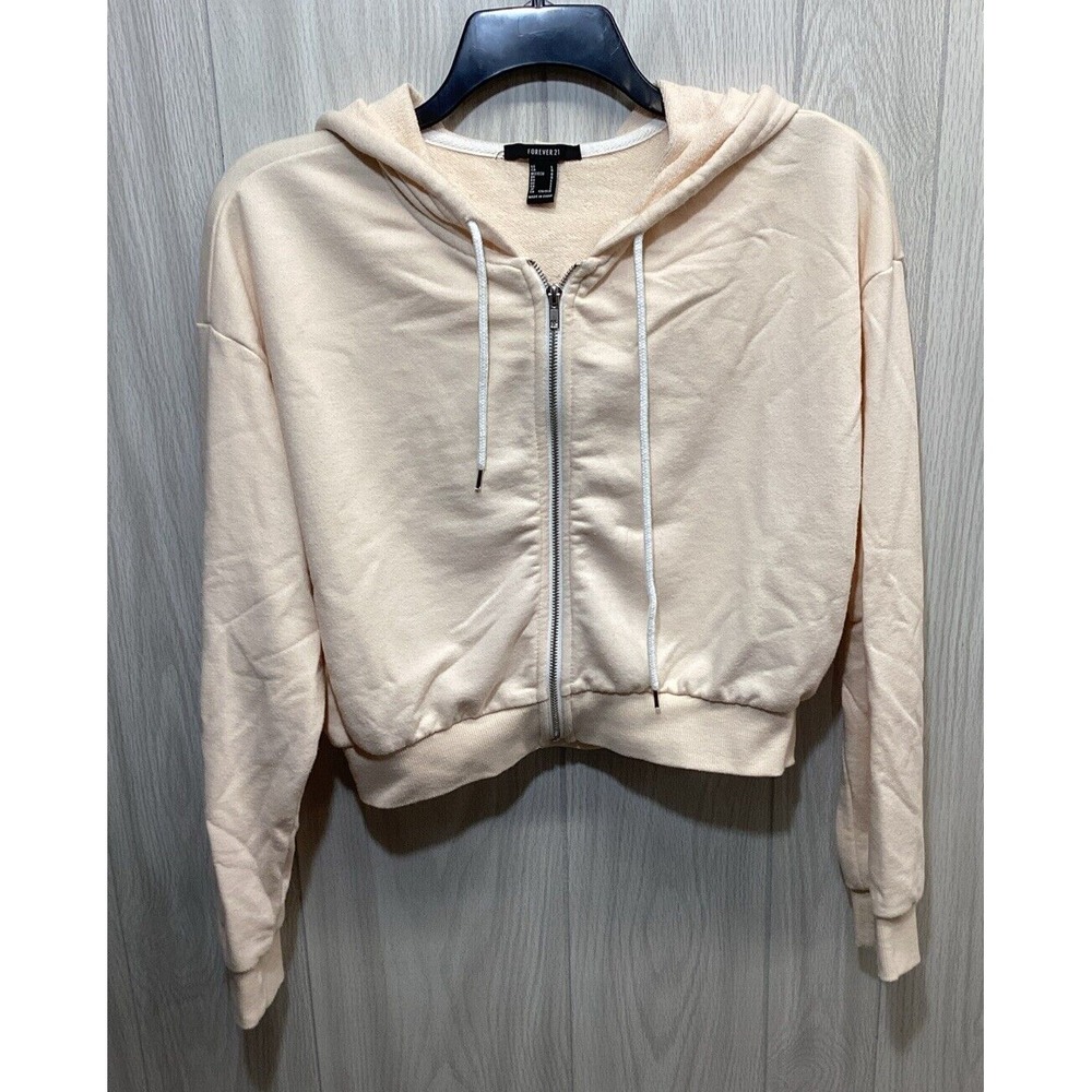 FOREVER 21 Women's (Size L) Full Zip Long Sleeve Hoodie Jacket